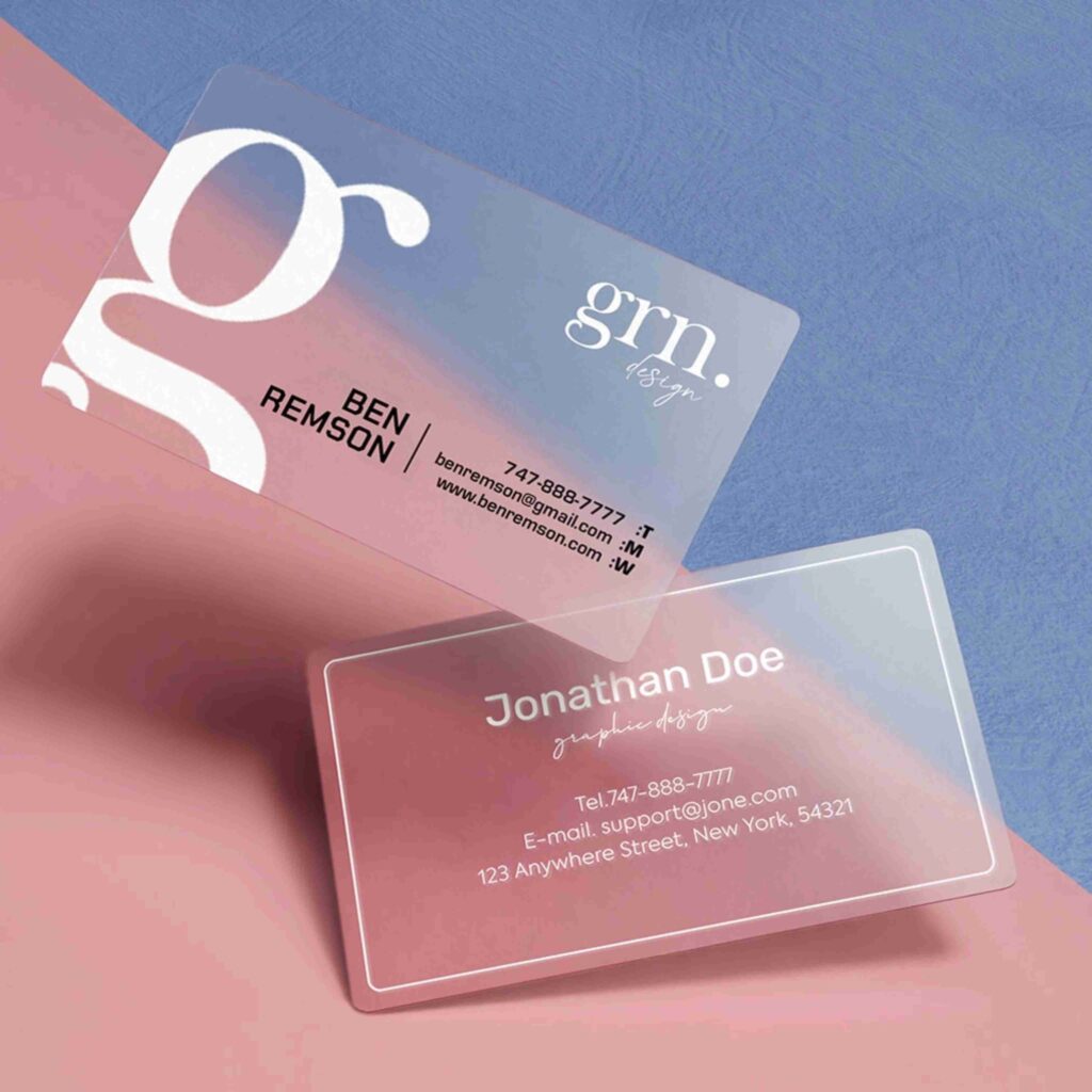 Frosted Business Cards